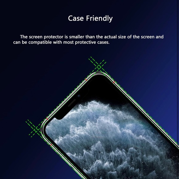 Anti Blue Light Screen Protector for iPhone X/XS & iPhone 11 Pro (5.8 inch) - Picture 7 of 8